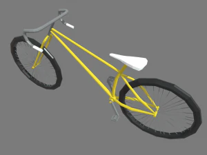 Low Poly Bicycle 02 3D Model