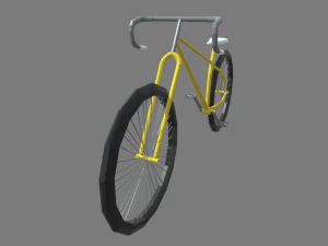 Low Poly Bicycle 02 3D Model