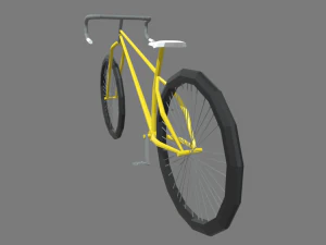 Low Poly Bicycle 02 3D Model