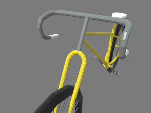 Low Poly Bicycle 02 3D Model