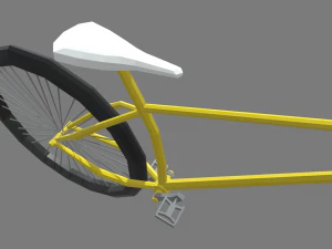 Low Poly Bicycle 02 3D Model