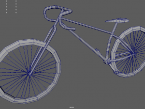 Low Poly Bicycle 02 3D 모델