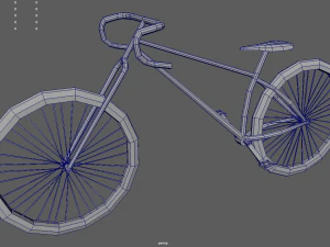 Low Poly Bicycle 02 3D Model