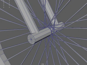 Low Poly Bicycle 02 3D Model