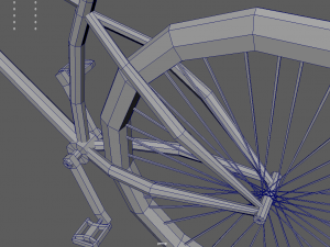 Low Poly Bicycle 02 3D 모델