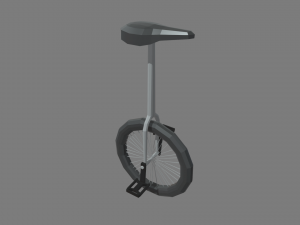 Low Poly Unicycle 01 3Dモデル