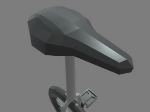 Low Poly Unicycle 01 3D Model