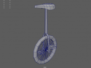 Low Poly Unicycle 01 3Dモデル