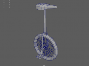 Low Poly Unicycle 01 3Dモデル