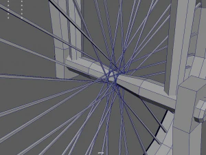 Low Poly Unicycle 01 3D Model