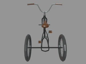 Low Poly Adult Tricycle 01 3D Model