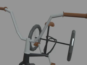 Low Poly Adult Tricycle 01 3D Model