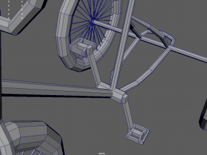 Low Poly Adult Tricycle 01 Modelo 3D
