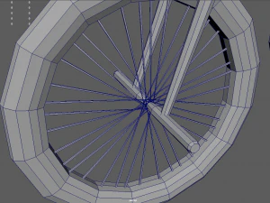 Low Poly Adult Tricycle 01 3D Model