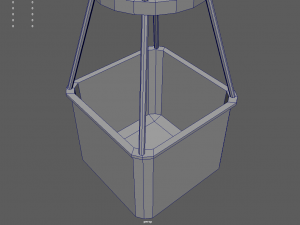 Low Poly Hot Air Balloon Modello 3D