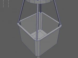Low Poly Hot Air Balloon 3D Model