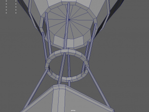 Low Poly Hot Air Balloon Modello 3D