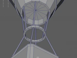 Low Poly Hot Air Balloon 3D Model