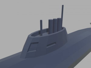 Low Poly Submarine 01 3D 模型