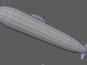 Low Poly Submarine 01 3D 模型