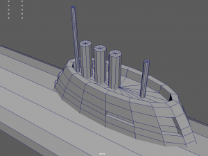 Low Poly Submarine 01 3D 模型