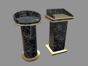 Modern Luxury Lectern Podium 3D 模型