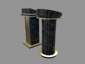 Modern Luxury Lectern Podium 3D 模型