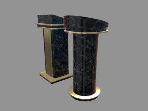 Modern Luxury Lectern Podium 3D Model