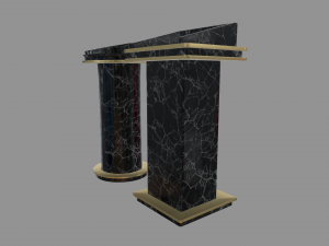 Modern Luxury Lectern Podium 3D 模型