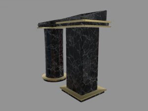 Modern Luxury Lectern Podium 3D Model