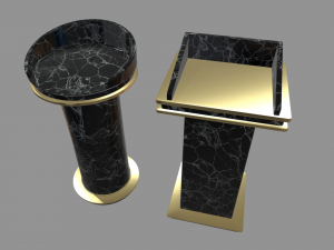 Modern Luxury Lectern Podium 3D 模型