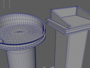 Modern Luxury Lectern Podium 3D 模型