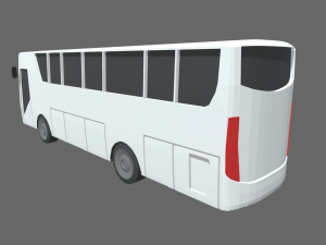Low Poly Bus 01 3D मॉडल