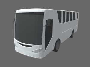 Low Poly Bus 01 3D मॉडल