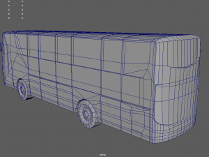 Low Poly Bus 01 3D मॉडल