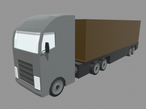 Low Poly Truck 02 3Dモデル