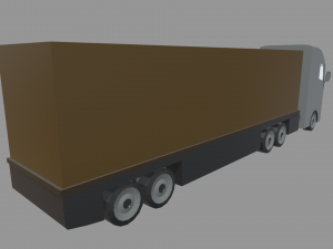 Low Poly Truck 02 3D Model