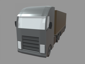 Low Poly Truck 02 3D Model