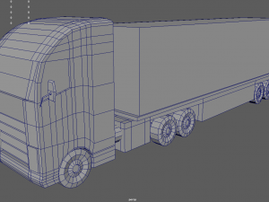 Low Poly Truck 02 3D Model