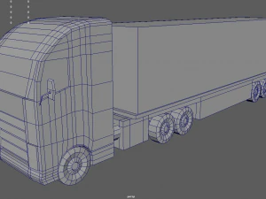 Low Poly Truck 02 3D Model