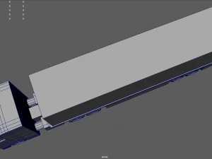 Low Poly Truck 02 3D Model