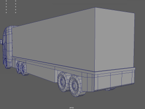 Low Poly Truck 02 3D Model