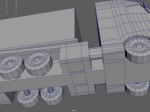 Low Poly Truck 02 3D Model