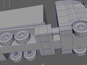 Low Poly Truck 02 3D Model
