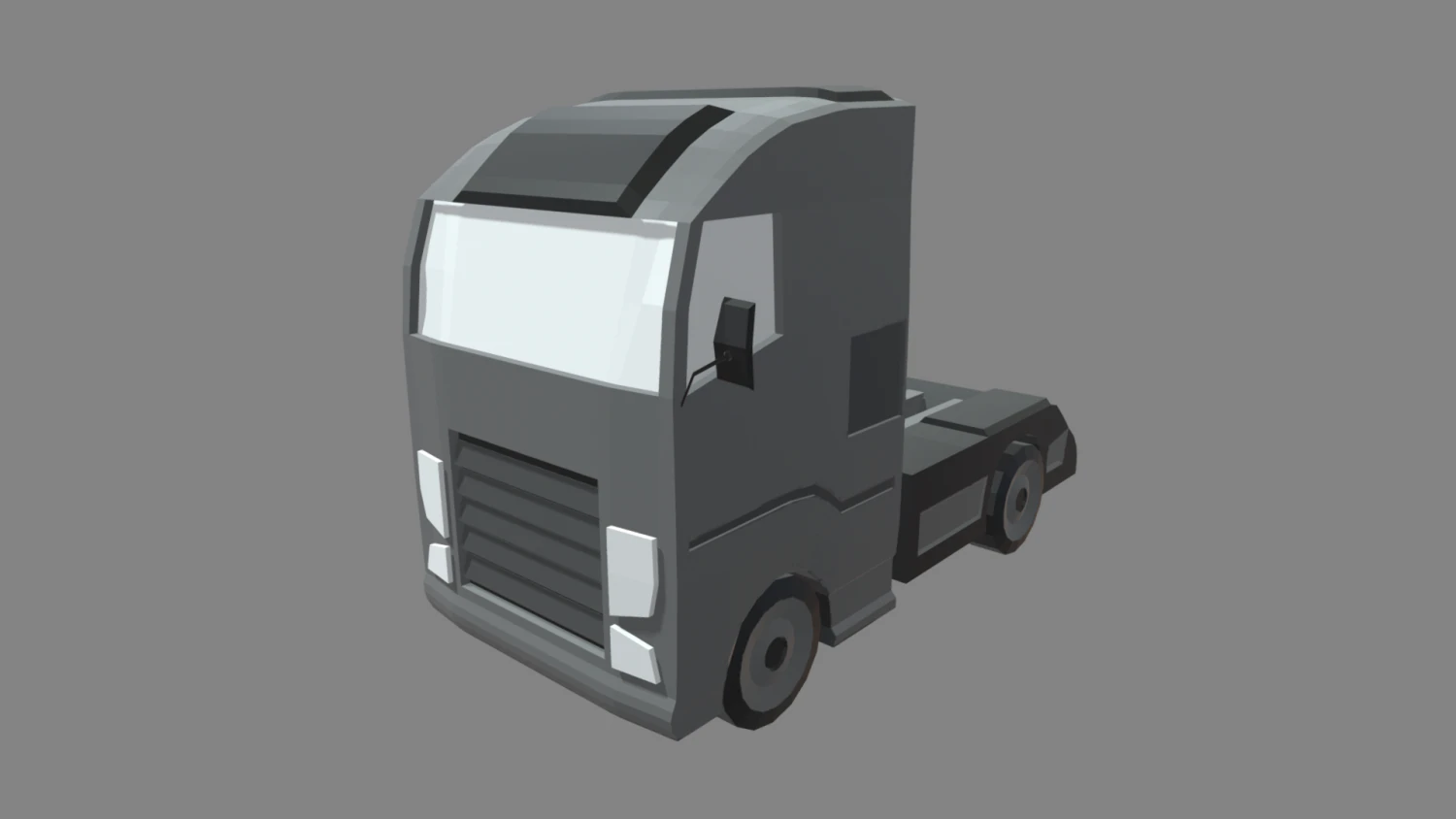 Low Poly Truck 03 3D Model .c4d .max .obj .3ds .fbx .stl .blend 