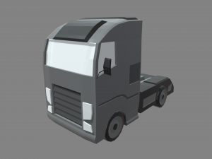 Low Poly Truck 03 3D Model