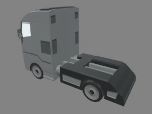 Low Poly Truck 03 Modelo 3D