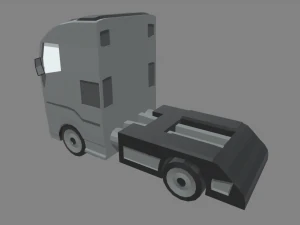Low Poly Truck 03 3D Model
