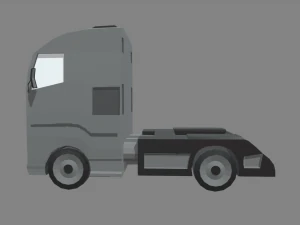Low Poly Truck 03 3D Model