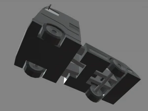 Low Poly Truck 03 3D Model